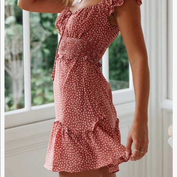 *Sold elsewhere💔* Short Ruffle Boho Dress - Picture 2 of 9